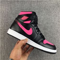 Women Sneaker Air Jordan 1 GS Vivid Pink AAAA...