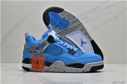 Women Air Jordan 4 University Blue Sneakers A...