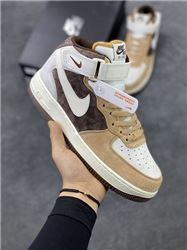 Men And Women Nike Air Force 1 Mid Basketball Shoes AAAA 237
