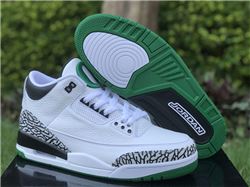 Men Air Jordan 3 Retro White Black Green
