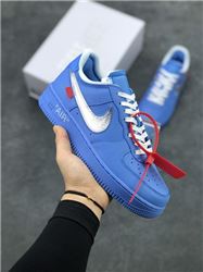 Men And Women Off White x Nike Air Force 1 Low Basketball Shoes AAAAA 201