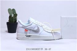 Men And Women Off White x Nike Air Force 1 Low Basketball Shoes AAAAA 202